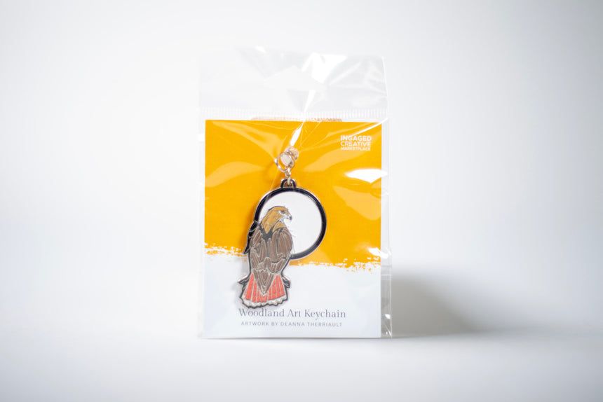 Red Tailed Hawk Keychain