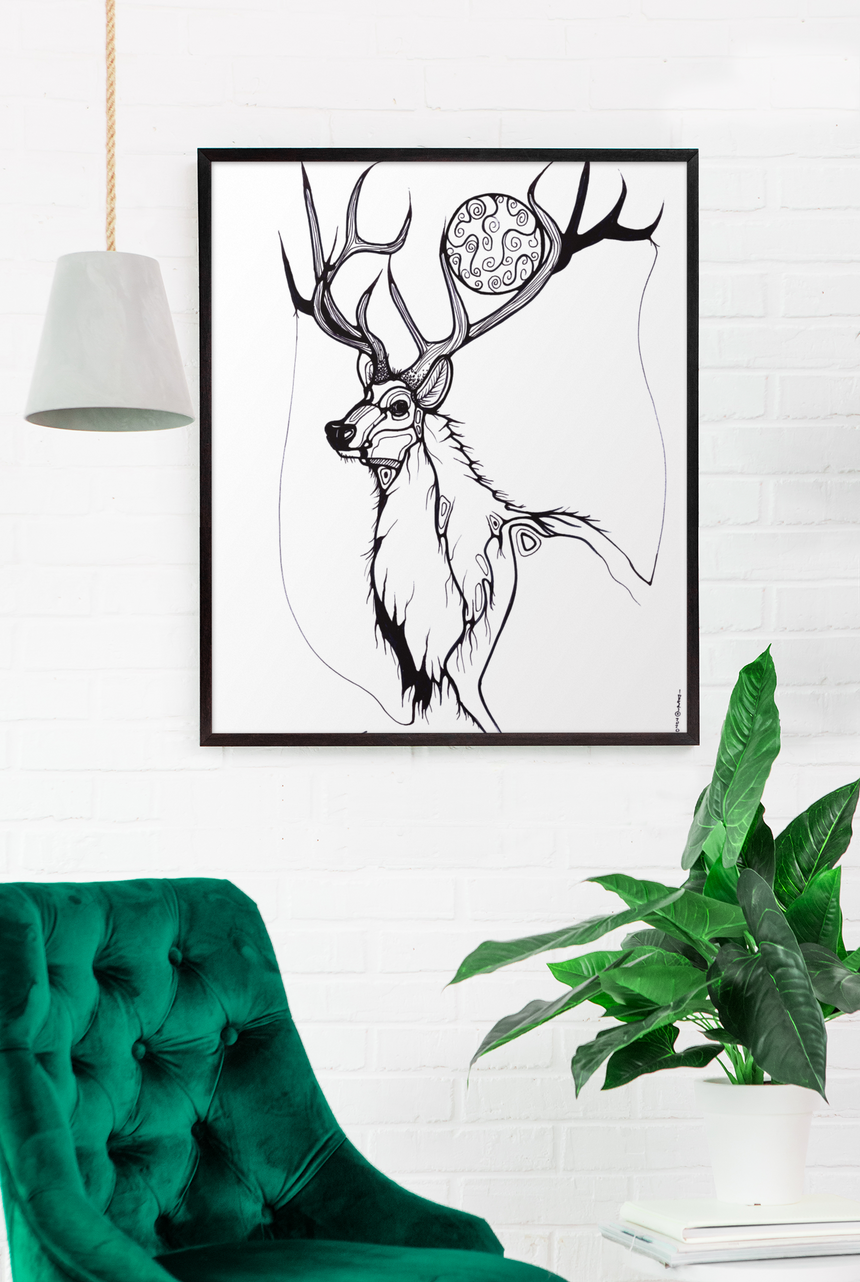 Elk Art Print