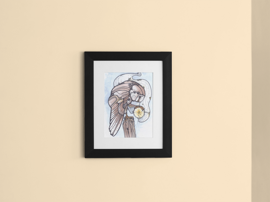 Owl Energy Art Print